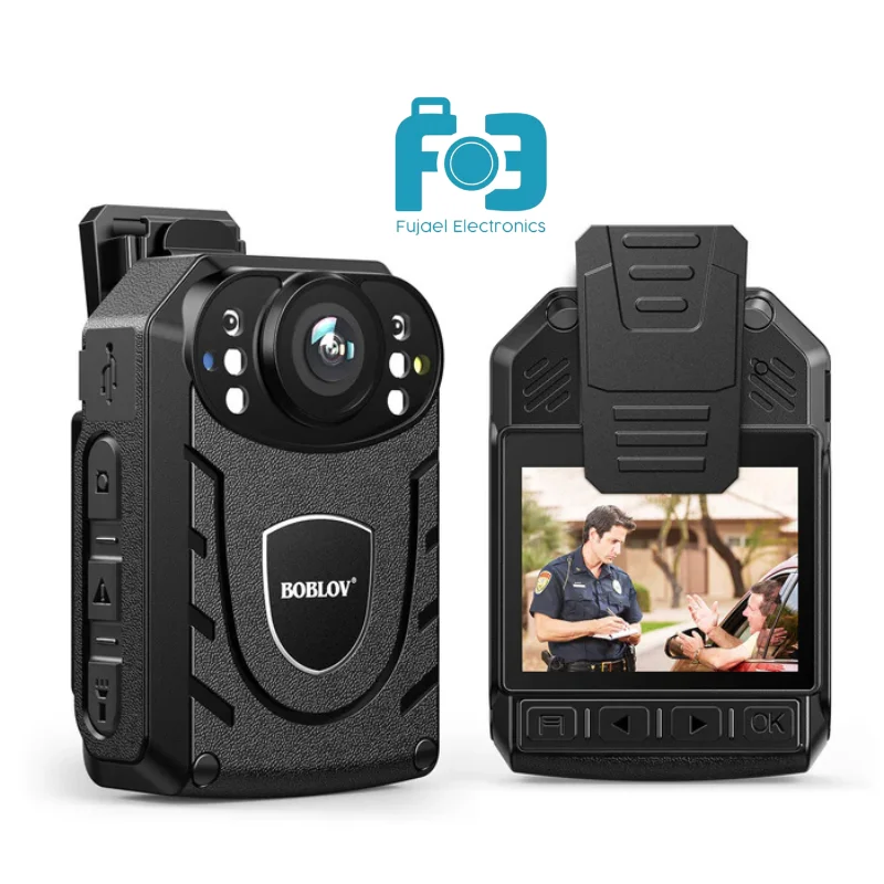 BOBLOV T5 1296P HD Police Body Camera with Night Vision, Security Wearable Cam