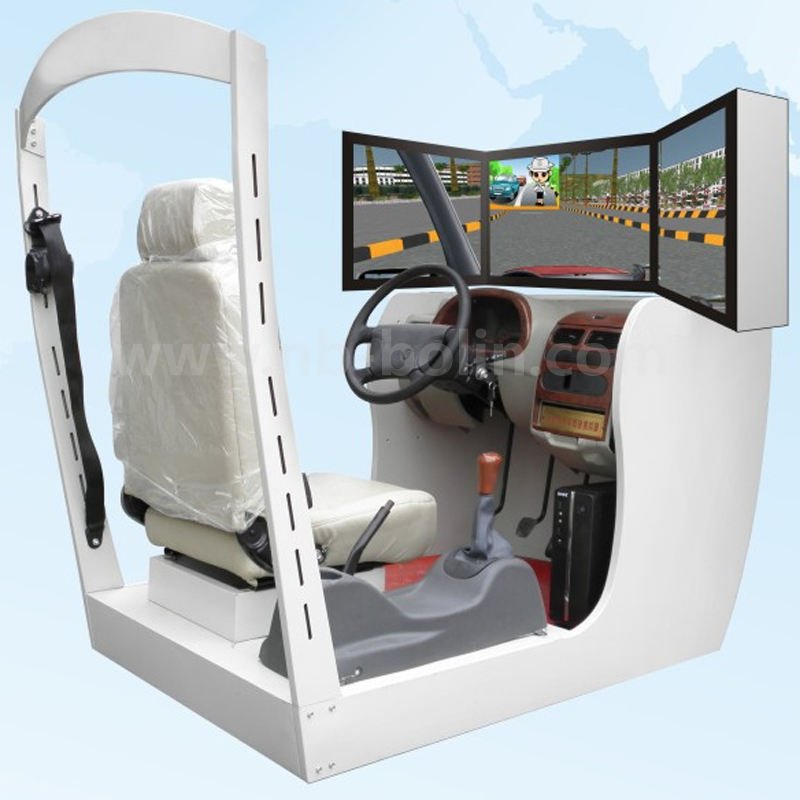 3-Screen Street View Car Driving Simulator – 32″ LCD Display