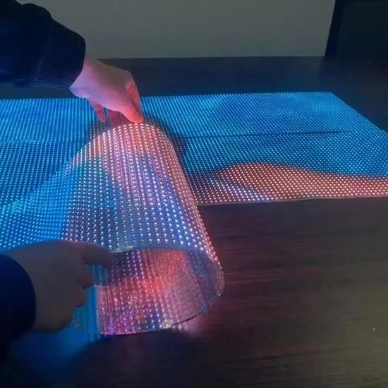 Transparent Flexible LED Film Display Screen for Glass Advertising – P10/P16/P20