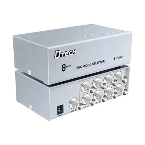 Dtech DT-7108 8 Port BNC Splitter for CCTV Camera Video Distribution