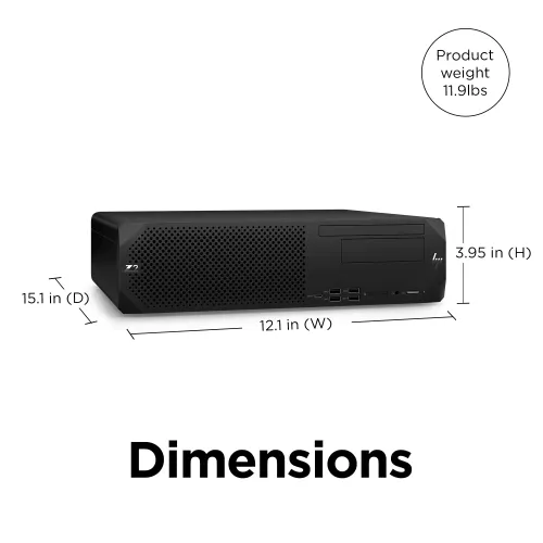 HP Z2 G9 SFF Core i7 14th Gen Workstation with NVIDIA T400 Graphics