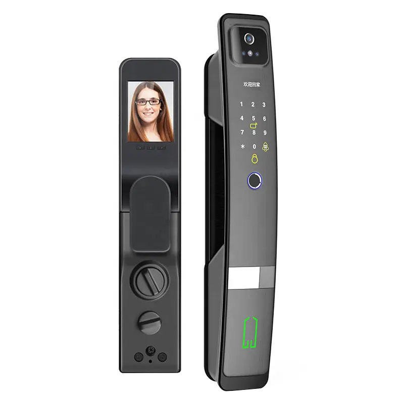 S4A IFACE01 Tuya Smart WiFi Face Recognition Door Lock with Video Doorbell, Fingerprint & Password Access